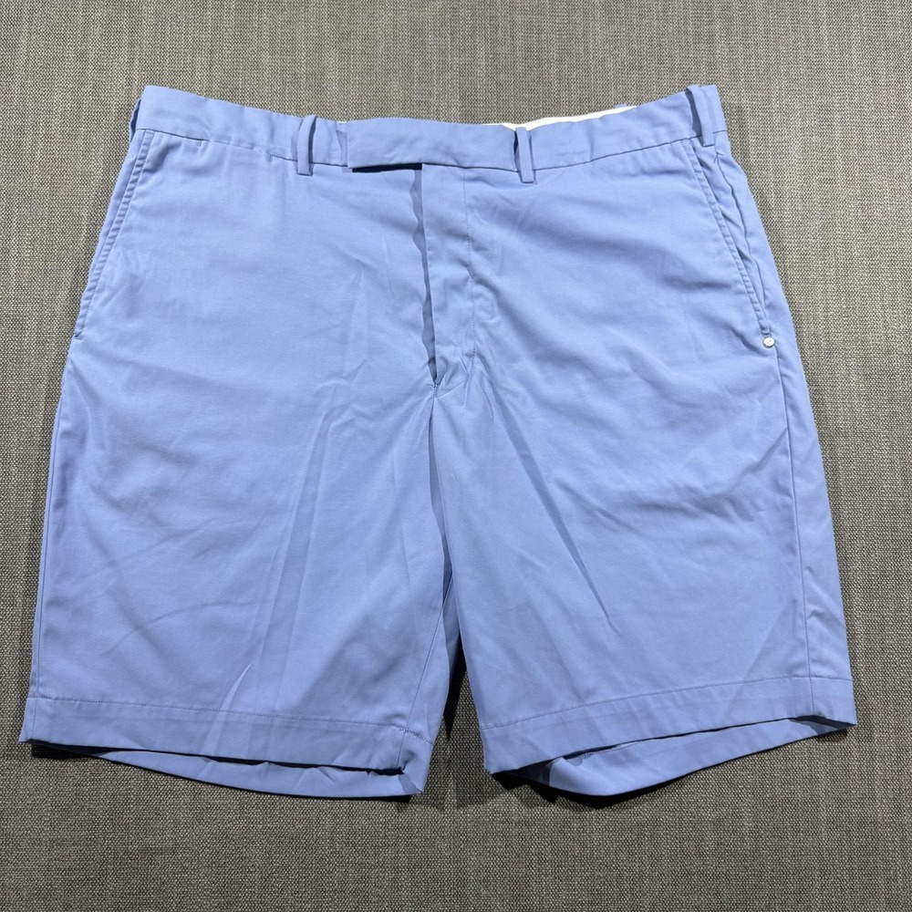 RLX Ralph Lauren Shorts Mens 38 Blue Golf Chino Flat Front Stretch Summer